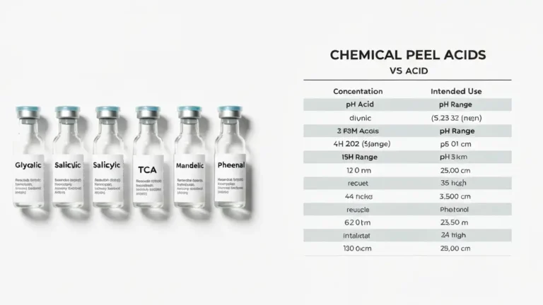 Tabela porównawcza kwasów do peelingów chemicznych na blizny - rodzaje i dobór